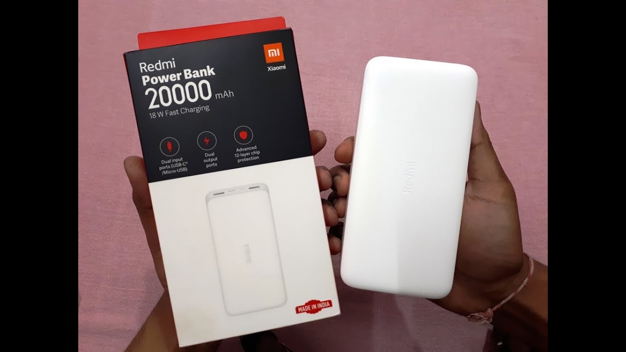 Redmi 20000mAh Power Bank White]Product Info - Mi India