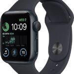 Apple Watch SE (2nd Gen) [GPS 40 mm] Smart Watch w/Midnight Aluminium Case & Midnight Sport Band. Fitness & Sleep Tracker, Crash Detection, Heart Rate Monitor, Retina Display, Water Resistant