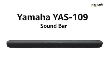 Yamaha YAS-109 120 Watt Wireless Bluetooth Soundbar with Alexa 