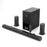 GOVO GoSurround 990 Dolby Digital | 525W Sound bar, 5.1 Channel Home Theatre, 6.5" Wireless subwoofer and Satellite Speakers, HDMI, Opt, AUX, USB & Bluetooth, 3 Equalizer Modes, LED Display (B