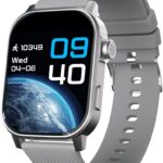 Cultsport Ace X 1.96" AMOLED Smartwatch, Premium Metallic Build Smartwatch for Men, Always On Display, Bluetooth Calling, Live Cricket Score, Health Tracking, Functional Crown