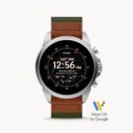 Fossil Gen 6 Smartwatch Venture Edition Olive Fabric And Leather FTW4068