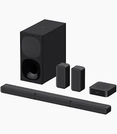 Sony HT-S40R Real 5.1ch Dolby Audio Soundbar for TV with Subwoofer & Wireless Rear Speakers, 5.1ch Home Theatre System (600W, Bluetooth & USB Connectivity, HDMI & Optical Connectivity, Sound Mode)
